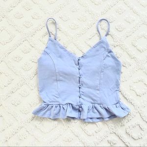 Cute periwinkle crop top!